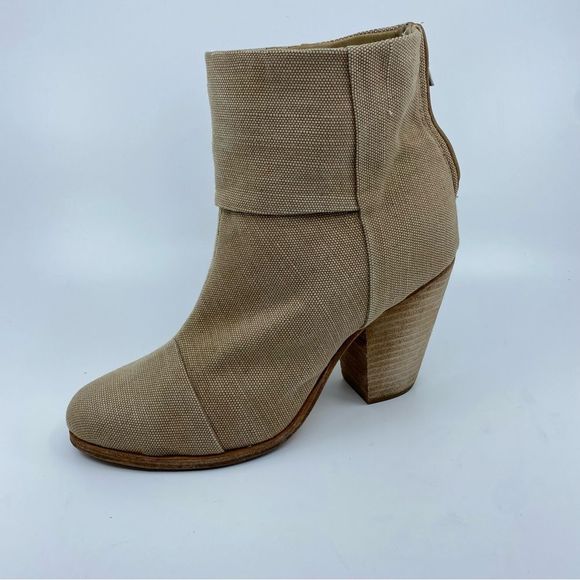 Rag & Bone Newbury Classic Canvas Boots Color Beige SZ 8 - Picture 7 of 13
